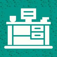 Office Desk Vector Icon