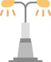 Street Light Vector Icon Design