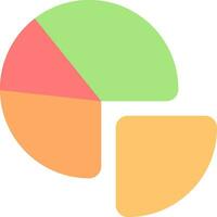 Pie Chart Vector Icon Design