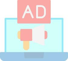 Online Advertising Vector Icon Design