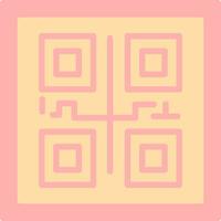 Qr COde Vector Icon Design