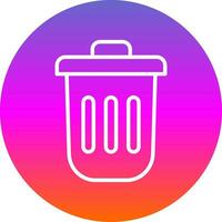 Dustbin Vector Icon Design