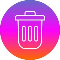 Dustbin Vector Icon Design