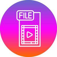 Video FIle Vector Icon Design