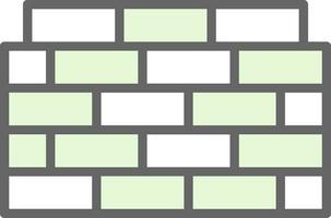 Brickwall Vector Icon Design