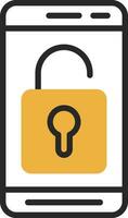 Mobile Unlock  Vector Icon Design