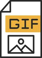 gif vector icono diseño