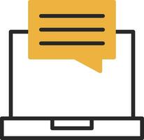 Online Chat Vector Icon Design