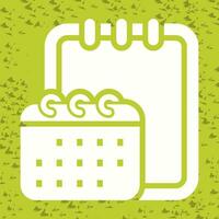 Memo pad with calendar Vector Icon