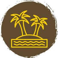 Island Vector Icon Design