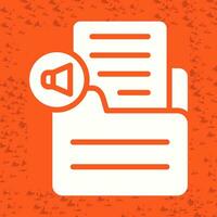 Document Insert Audio Vector Icon
