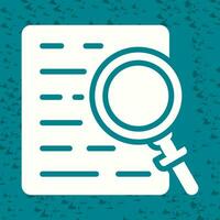 Document with magnifying glass Vector Icon