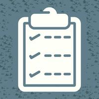 Task list with checkmarks Vector Icon