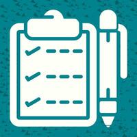 Notepad with pen Vector Icon