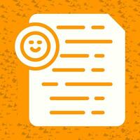 Document Insert Emoji Vector Icon