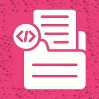 Document Insert Code Vector Icon