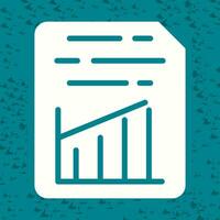 Document Insert Graph Vector Icon