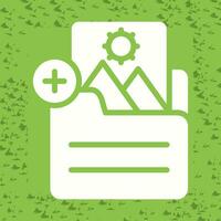Document Insert Image Vector Icon