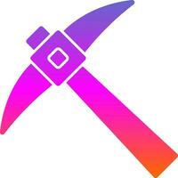 Pickaxe Vector Icon Design