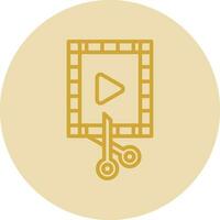 Video Editor Vector Icon Design