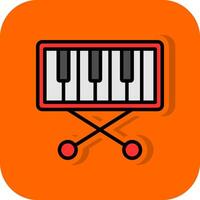 Piano Keyboard  Vector Icon Design