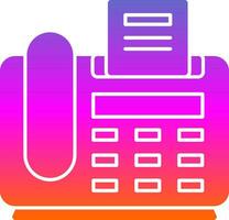 Fax Machine Vector Icon Design