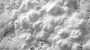 White soapy foam texture Shampoo foam Abstract background illustration. . photo