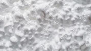 White soapy foam texture Shampoo foam Abstract background illustration. . photo