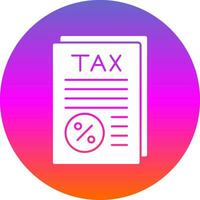 Tax Vector Icon Design