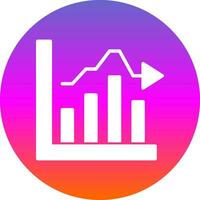 Bar Graph Vector Icon Design