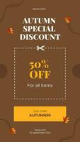 autumn fashion promotion instagram story template