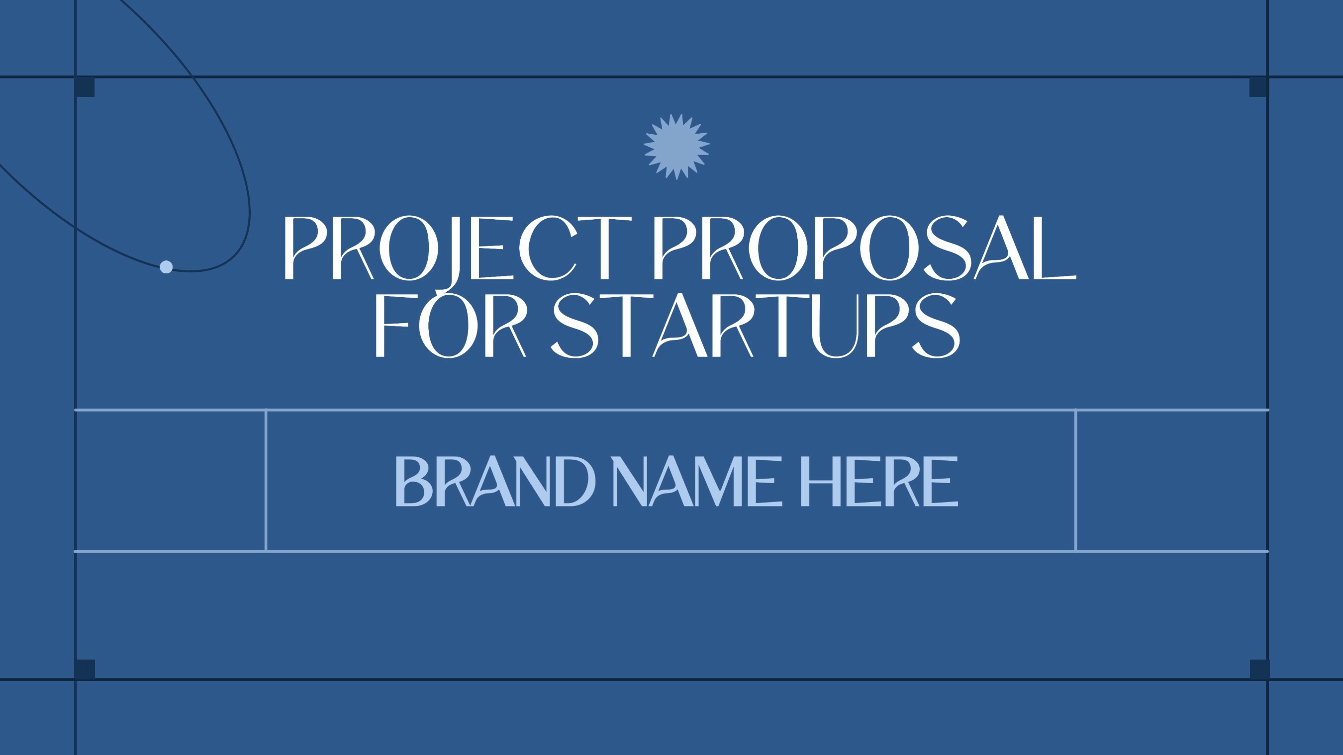 Blue Minimalistic Grid Startup Business Proposal