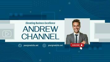 Modern Business Youtube Banner template