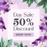 Floral Sale Instagram Post template