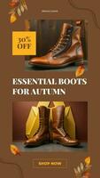 autumn fashion promotion instagram story template