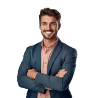 Handsome businessman isolated png