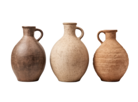 Vintage ceramic jars png