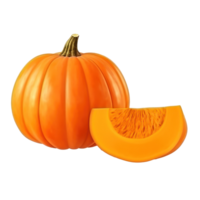 tagliare metà di zucca isolato png