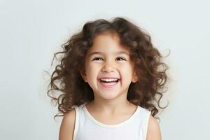 Children's dentistry for healthy teeth and beautiful smile. AI Generated photo
