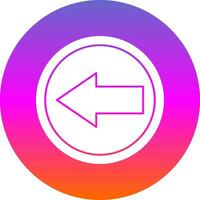 Left Arrow Vector Icon Design