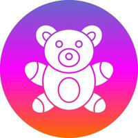 diseño de icono de vector de oso de peluche