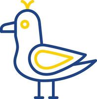 Seagull Vector Icon Design