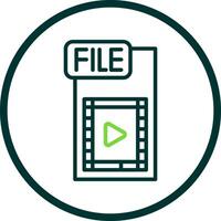 Video FIle Vector Icon Design