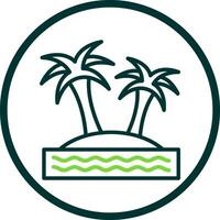 Island Vector Icon Design