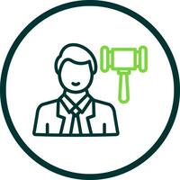 Lawyer Vector Icon Design