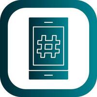 Hashtag Vector Icon Design