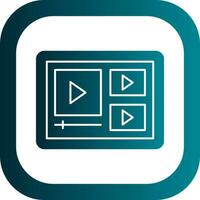 Video Player  Vector Icon Design