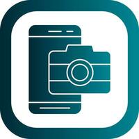 Mobile Camera  Vector Icon Design