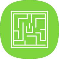 Labyrinth Vector Icon Design