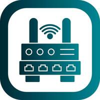 Wifi Router  Vector Icon Design